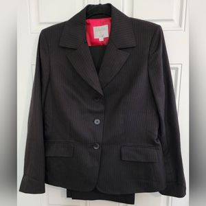 Collections Le Suit Womens Blazer Size 10 Black With Red Stripes